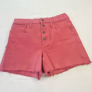 MADEWELL HIGH RISE BUTTON FRONT SHORT